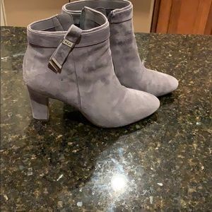 Grey ankle boots